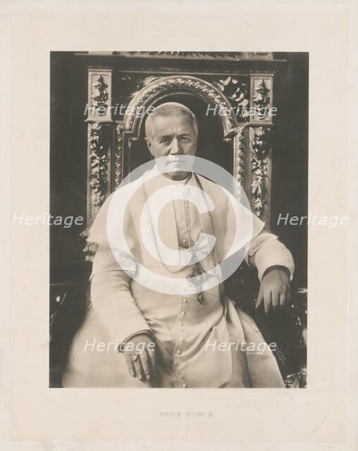 Portrait of the Pope Pius X (1835-1914), 1904. Creator: Anonymous.