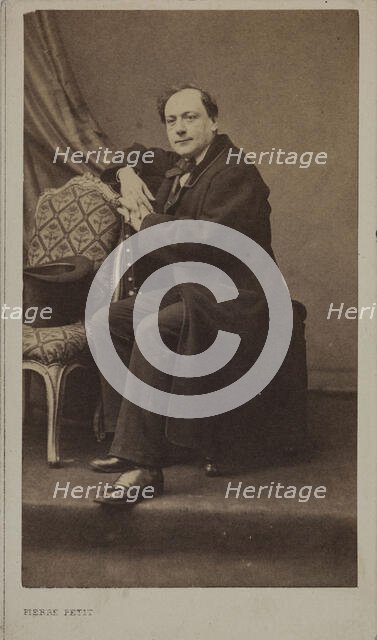 Portrait of the poet Théodore de Banville (1823-1891). Creator: Petit, Pierre (1598-1677).