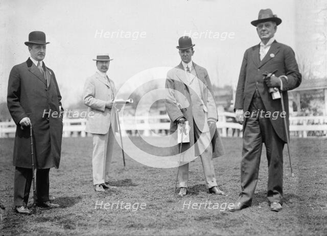 Horse Shows - 2 Unidentified; P.G. Gerry; Judge W.H. Moore, 1911. Creator: Harris & Ewing.