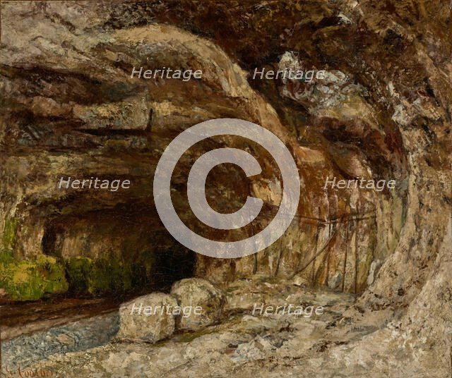 Grotto of Sarrazine near Nans-sous-Sainte-Anne, about 1864. Creator: Gustave Courbet.