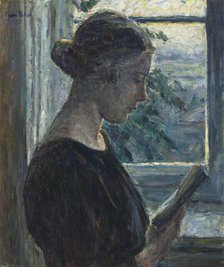 Woman in Profile, 1925. Creator: Signe Scheel.