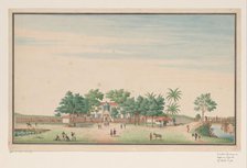 Buitenhuis of the Governor on the Grote Pas at Colombo, c.1750. Creator: Anon.