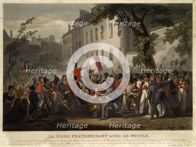 The July Revolution of 1830, 1830. Artist: Martinet, Pierre (1781-?)