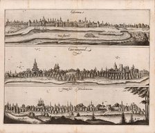 Kolomna. Kasimov. Murom. (Illustration from Travels to the Great Duke of Muscovy and the..., 1634. Creator: Anonymous.