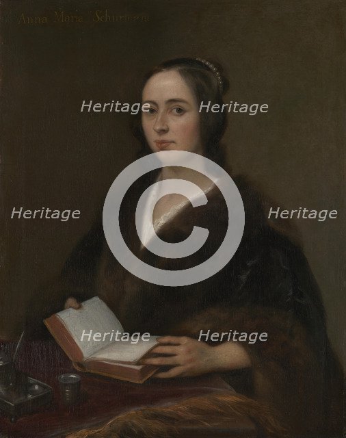 Portrait of Anna Maria van Schurman (1607-1678), 1649. Artist: Lievens, Jan (1607-1674)