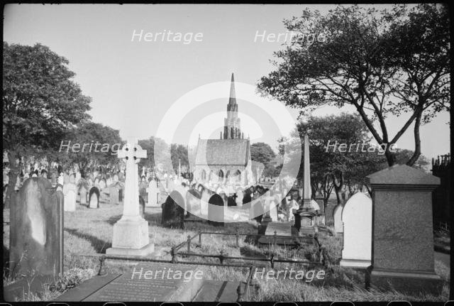Chapels and archway in St John's Cemetery, Elswick Road, Newcastle upon Tyne, c1955-c1980. Creator: Ursula Clark.