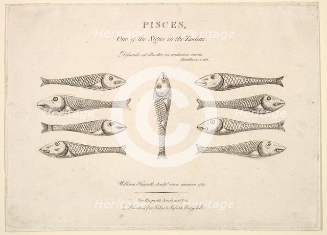 Pisces: Hogarth's Quadrille Fish, ca. 1730. Creator: Unknown.