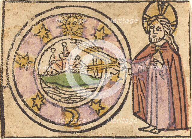 Christ Measuring the Globe, 1460/1470. Creator: Unknown.