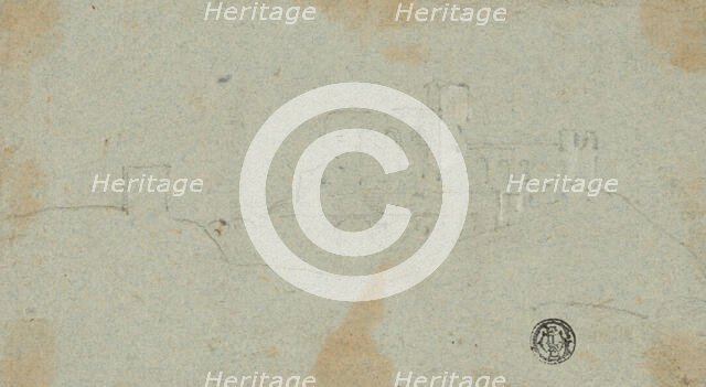 Sketch of Fortress on Hill, n.d. Creator: Richard Wilson.