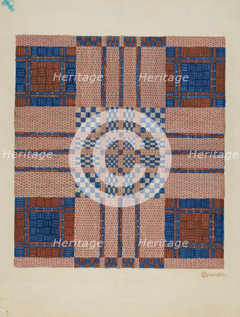 Coverlet, c. 1940. Creator: Cornelius Christoffels.