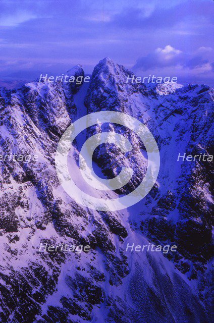 Sgurr Alasdair, in the Cuillins from Skon Dearg, Isle of Skye, Scotland, 20th century.  Artist: CM Dixon.