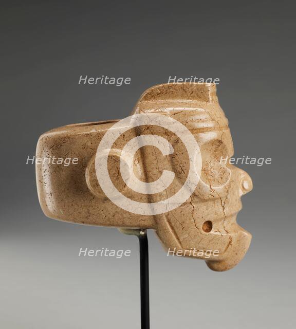 Mace Head in form of Tlaloc, 100 B.C.E - 500 C.E.. Creator: Unknown.