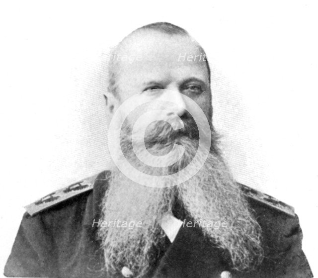 Stepan Osipovich Makarov, Russian admiral, Russo-Japanese War, 1904-5. Artist: Unknown