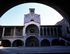 Exterior view of the Palace of the Kings of Majorca in Perpignan.