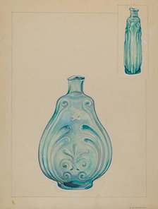 Glass Bottle, 1935/1942. Creator: A. Zaidenberg.