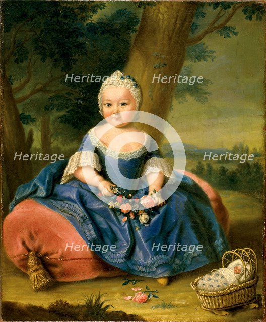 Maria Theresa as a three-year-old girl, ca 1720.
