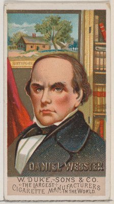 Daniel Webster, from the series Great Americans (N76) for Duke brand cigarettes, 1888., 1888. Creator: Unknown.