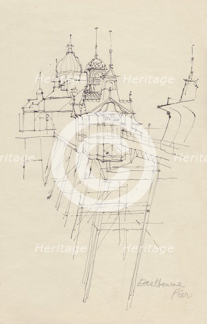 'Eastbourne Pier', c1950. Creator: Shirley Markham.