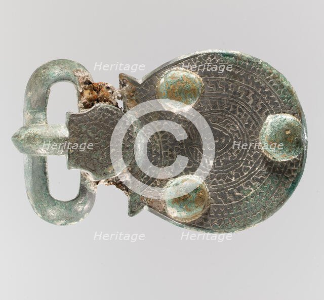 Belt Buckle, Frankish, about 600. Creator: Unknown.