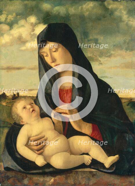 Madonna and Child in a Landscape, c. 1480/1485. Creator: Giovanni Bellini.