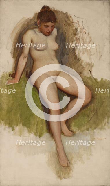 Nude, about 1895. Creator: Frank Duveneck.