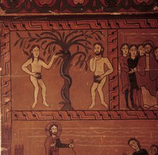  'Adam and Eve', side table of the altar table of Sagars, with scenes from the life of Jesus.