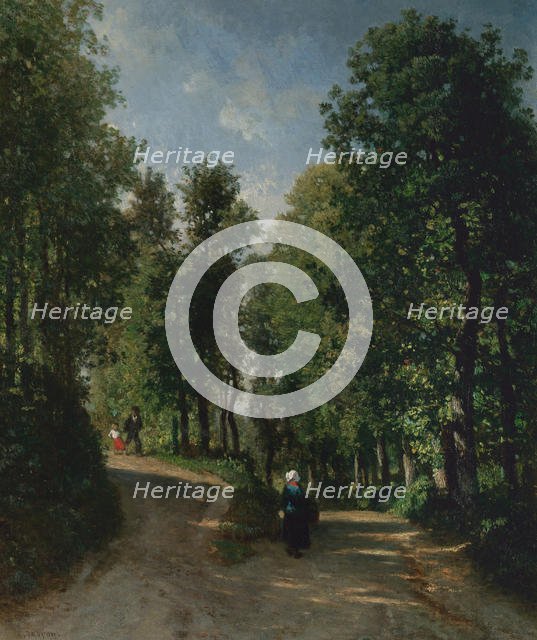 Road in the Woods, mid-1840s. Creator: Constant Troyon.
