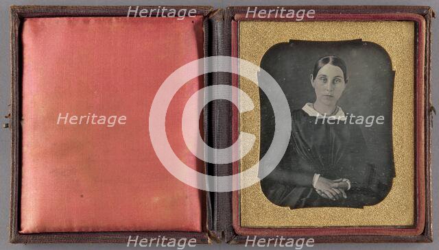 Portrait of a Seated Woman, about 1845. Creator: Unknown.