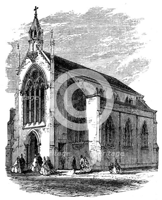 New English church at St. Pierre, Calais, 1862. Creator: Unknown.