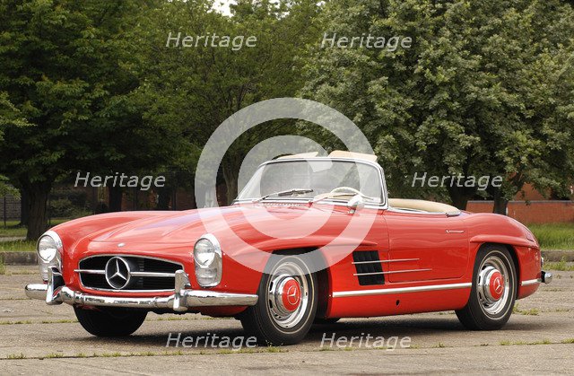 1961 Mercedes Benz 300SL Artist: Unknown.