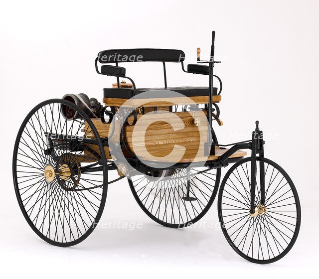 1885 Benz Three Wheeler. Artist: Unknown.
