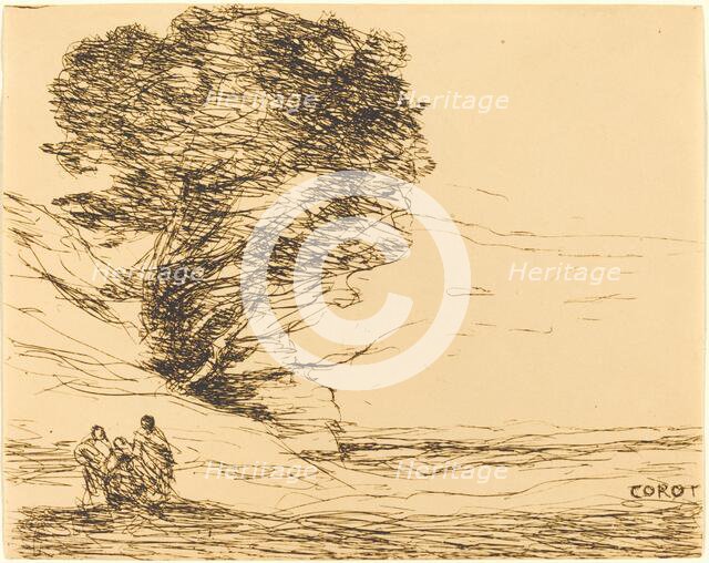 Souvenir of Antibes (Souvenir d'Antibes), 1874. Creator: Jean-Baptiste-Camille Corot.