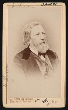 Portrait of Pierre Jean Edouard Desor (1811-1882), Before 1882. Creator: Bruder Freres.