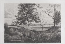 Landscape after Corot, 1873-90. Creator: Ferdinand Lefman.