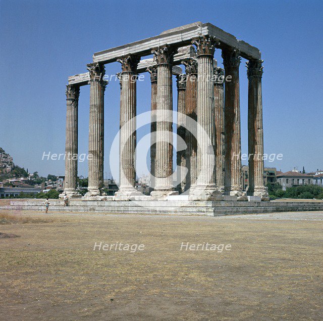 Temple of Olympian Zeus in Athens, 2nd century BC. Artist: Unknown