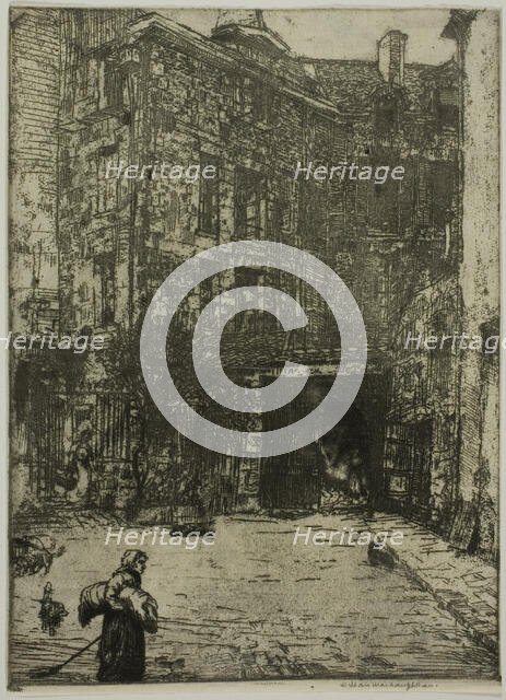 Cour de Commerce, Paris, 1900. Creator: Donald Shaw MacLaughlan.