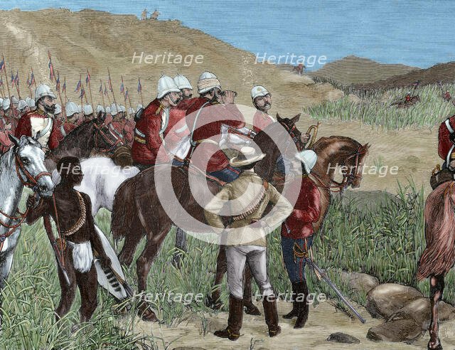 Capture of Cetshwayo, Anglo-Zulu War, 1879.  Creator: Ovejero.