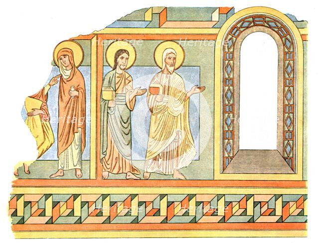 Painting in the nave of Tybjerg Church, Praesto County, Denmark, (1928). Creator: Unknown.