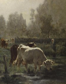 Early Morning, mid 19th century. Creator: Emile van Marcke de Lummen.