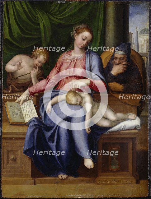 Madonna del silenzio (Virgin and child with John the Baptist as a Boy).