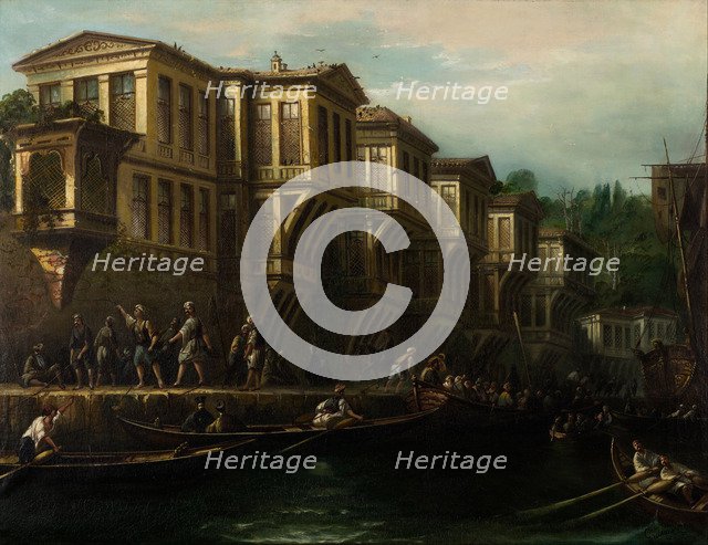 Said Pasha Waterfront Mansion, Second Half of the 19th cen.. Artist: Jivanian, Megerdich (1848-1906)