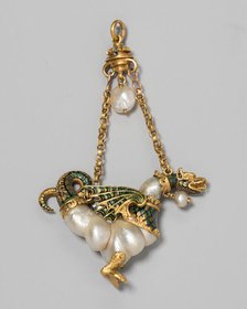 Pendant Shaped as a Dragon, Spain, c. 1575-c. 1600. Creator: Unknown.