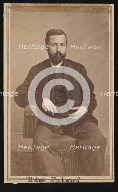 Portrait of Edward Palmer (1829-1911), 1868-1869. Creator: Antonio Zeno Shindler.