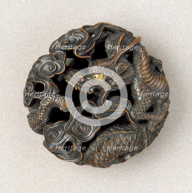 Dragon in Clouds, First half of 19th century. Creator: Naito Toyomasa.