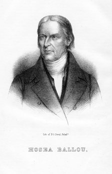 Hosea Ballou, American Universalist clergyman and theological writer, (1854). Artist: Unknown