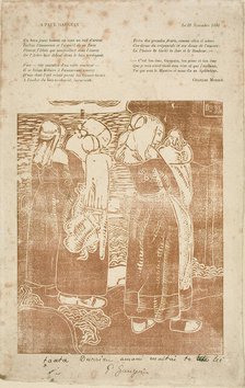 Three Breton Women with Infants, 1894. Creator: Armand Seguin.
