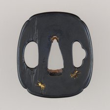 Sword Guard (Tsuba), Japanese, 19th century. Creator: Kano Natsuo.