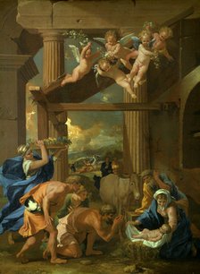 'The Adoration of the Shepherds', c1633. Artist: Nicolas Poussin