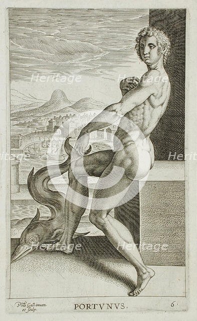 Portunus, 1586. Creator: Philip Galle.
