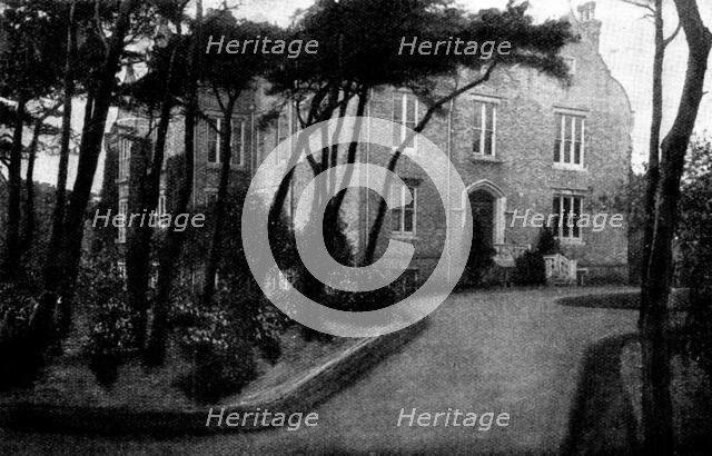 Forest House, the residence of Mr. Gladstone during his stay at Bournemouth, 1898. Creator: Ord.